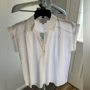 LOFT Women's Classic White Blouse